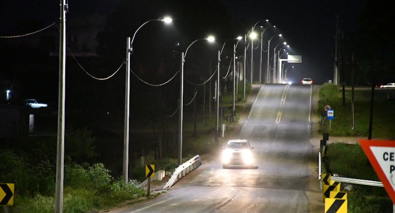 MTOP inauguróluminarias en rutas de Canelones