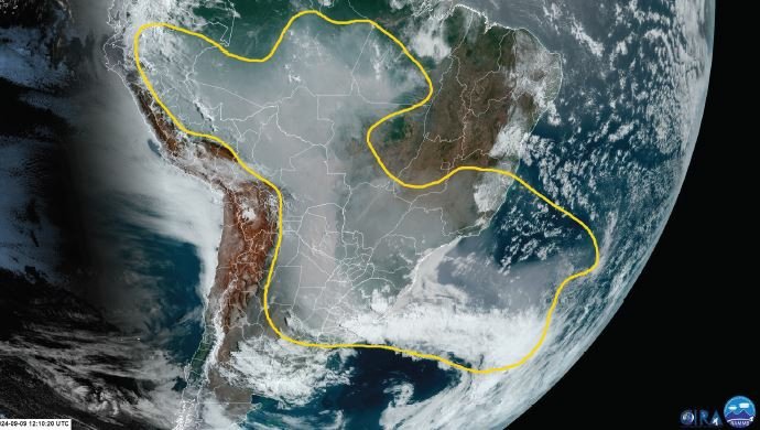 Presencia de humo en el territorio nacional y aviso de tormentas severas a partir del martes