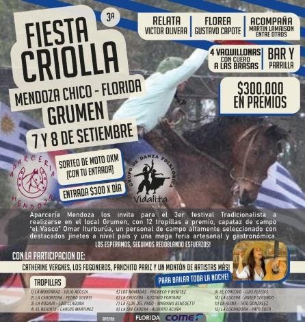 Vuelve la fiesta criolla a Mendoza Chico