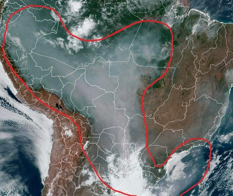 Uruguay podría enfrentar lluvia negra debido a incendios en el Amazonas