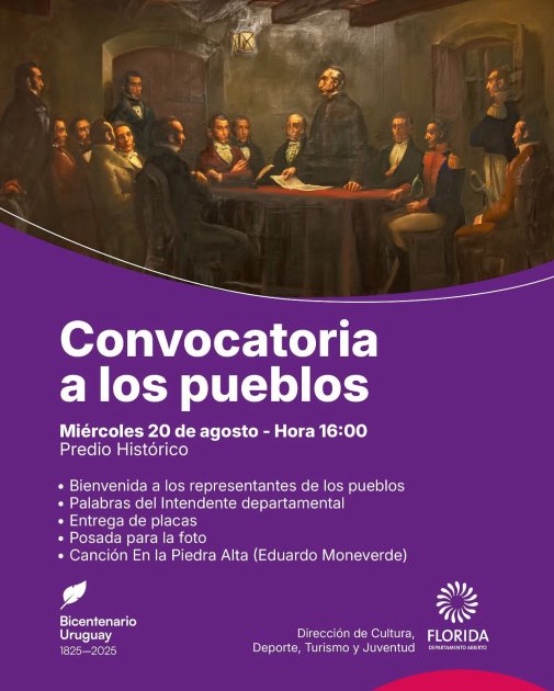 Florida recreó la “Convocatoria a los pueblos”