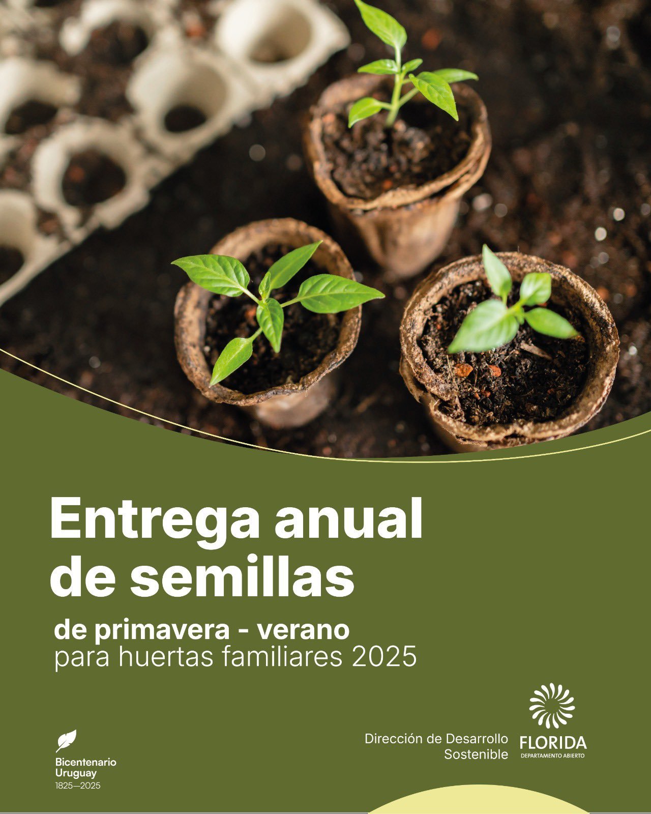 La IDF inicia la entrega anual de semillas en elinterior del departamento