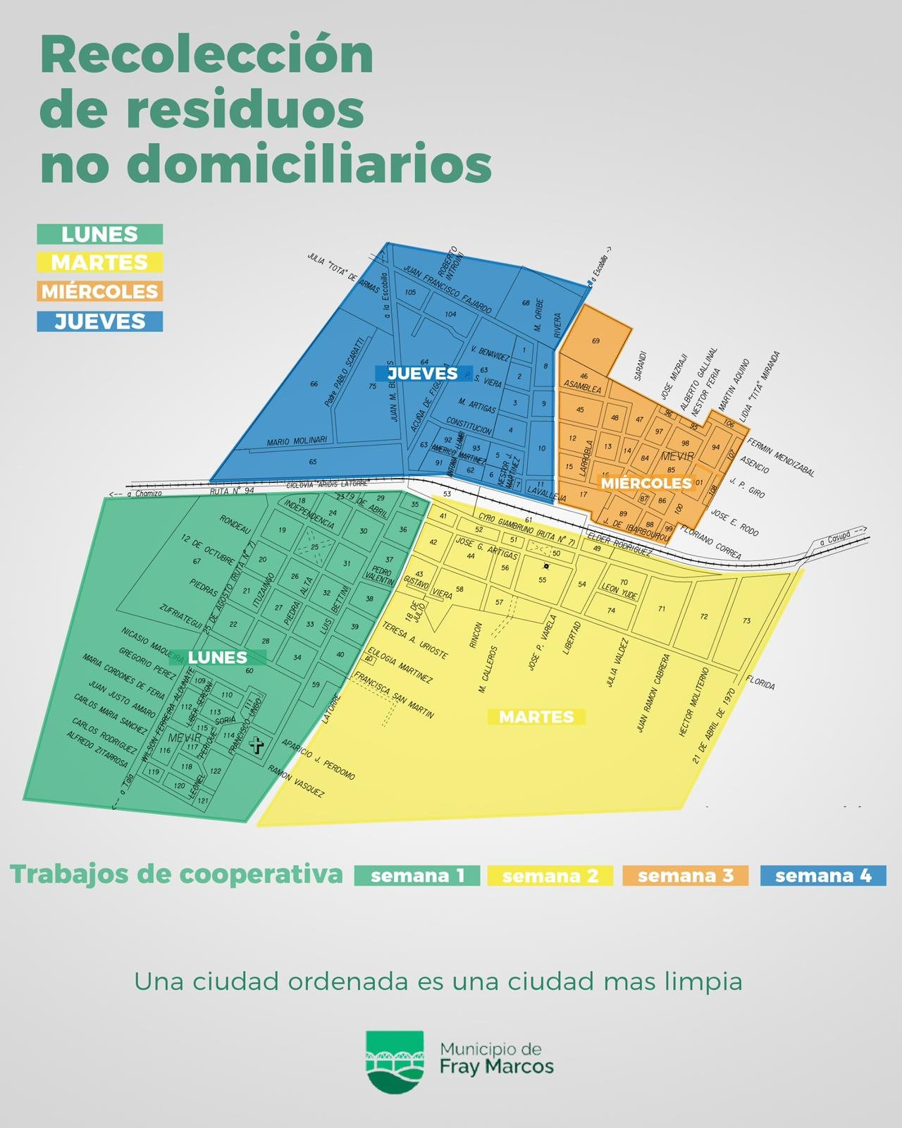 Implementan nuevo plan para mejorar la limpieza y el orden urbano