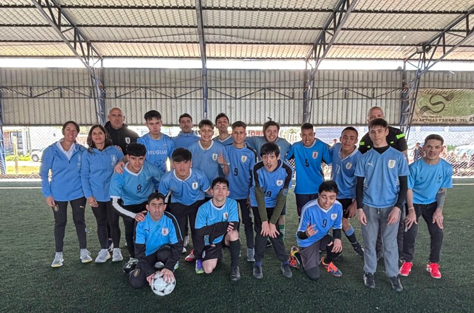 La Selección Uruguaya de Fútbol 7 Inclusivo jugó un amistoso