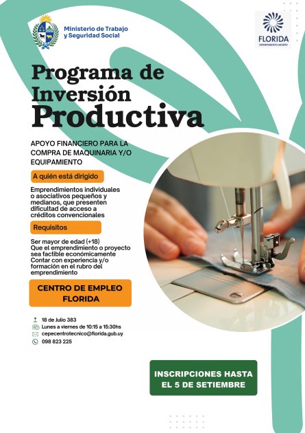 Se amplió el plazo de inscripción para el Programa Inversión Productiva en Florida