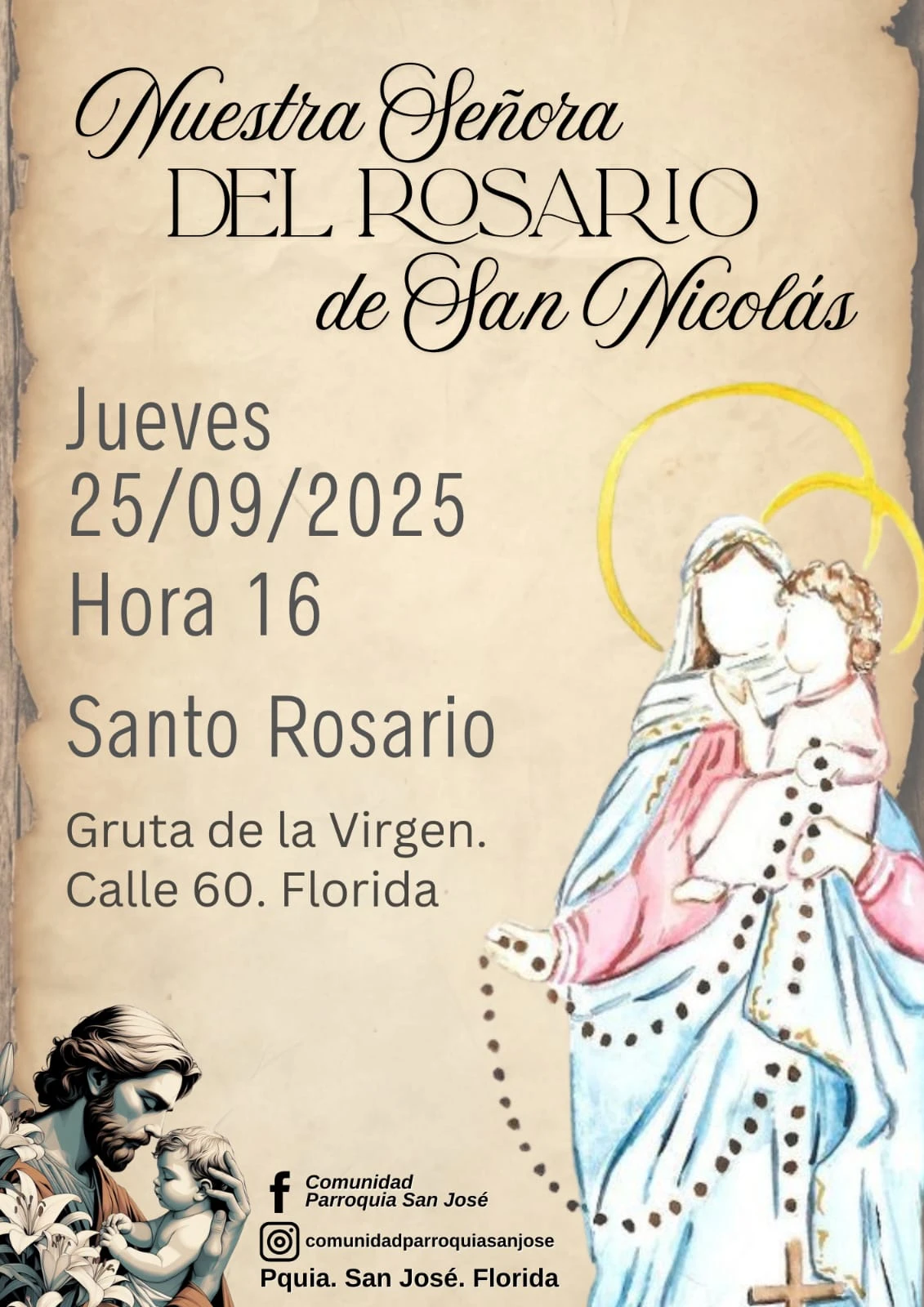 ROSARIO EN LA CALLE 60