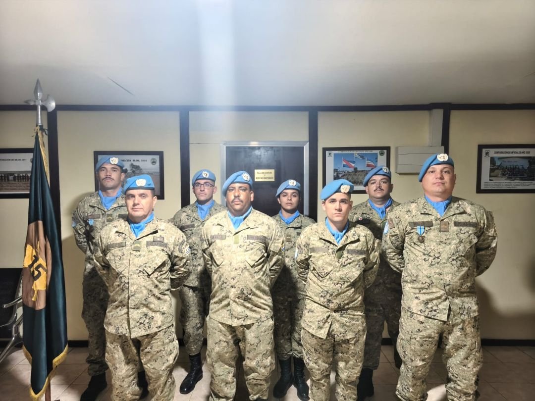 Soldados del Batallón de Infantería Mecanizado N°15 regresan tras misión de paz en el Congo