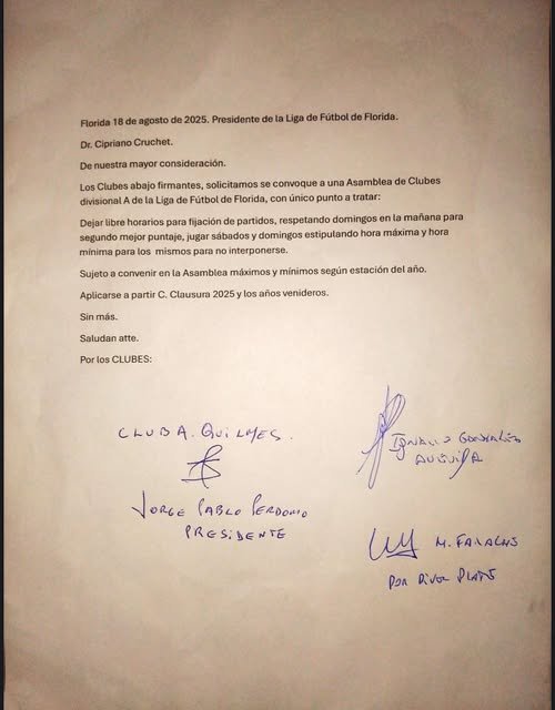 ASAMBLEA EXTRAORDINARIA DE CLUBES